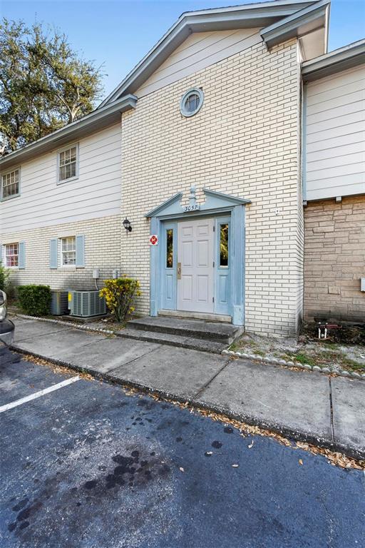 a front view of a house