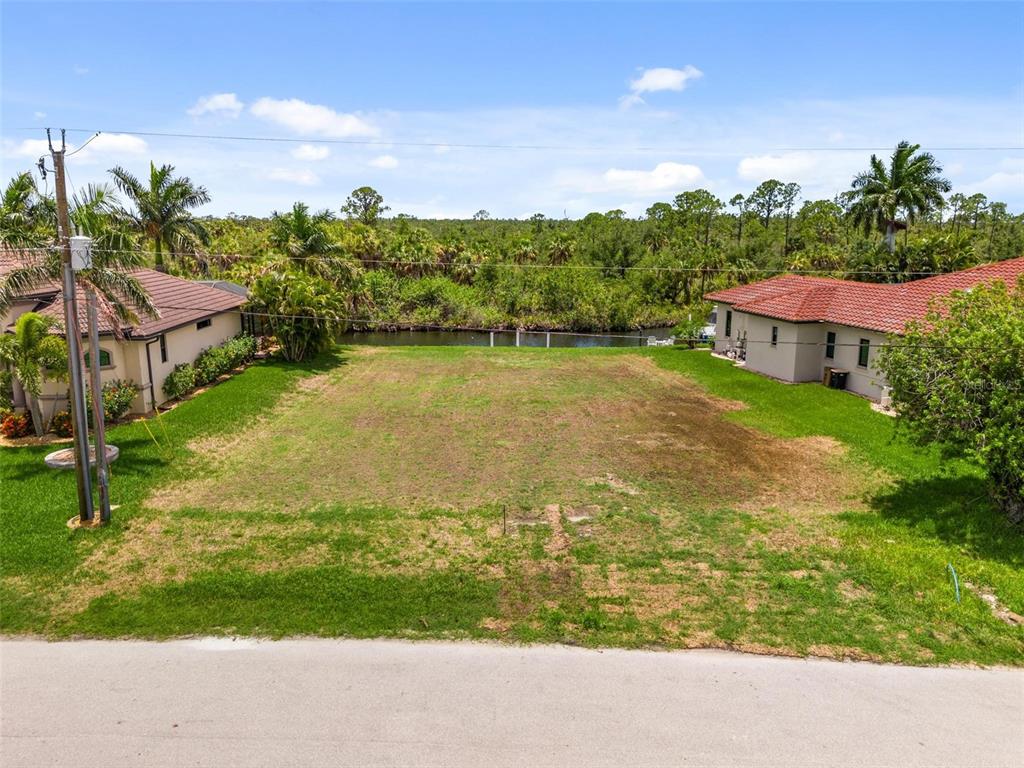 a view of an outdoor space and a yard