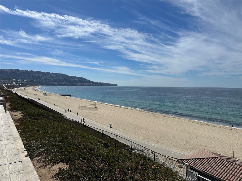 a view of an ocean beach