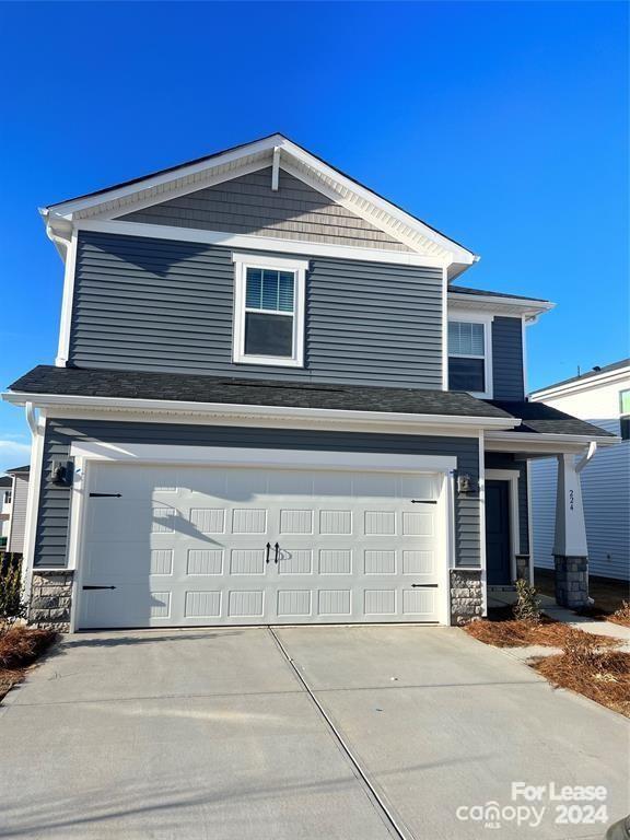 a front view of a house