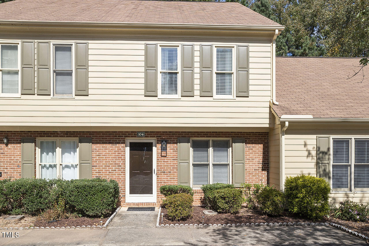 a front view of a house