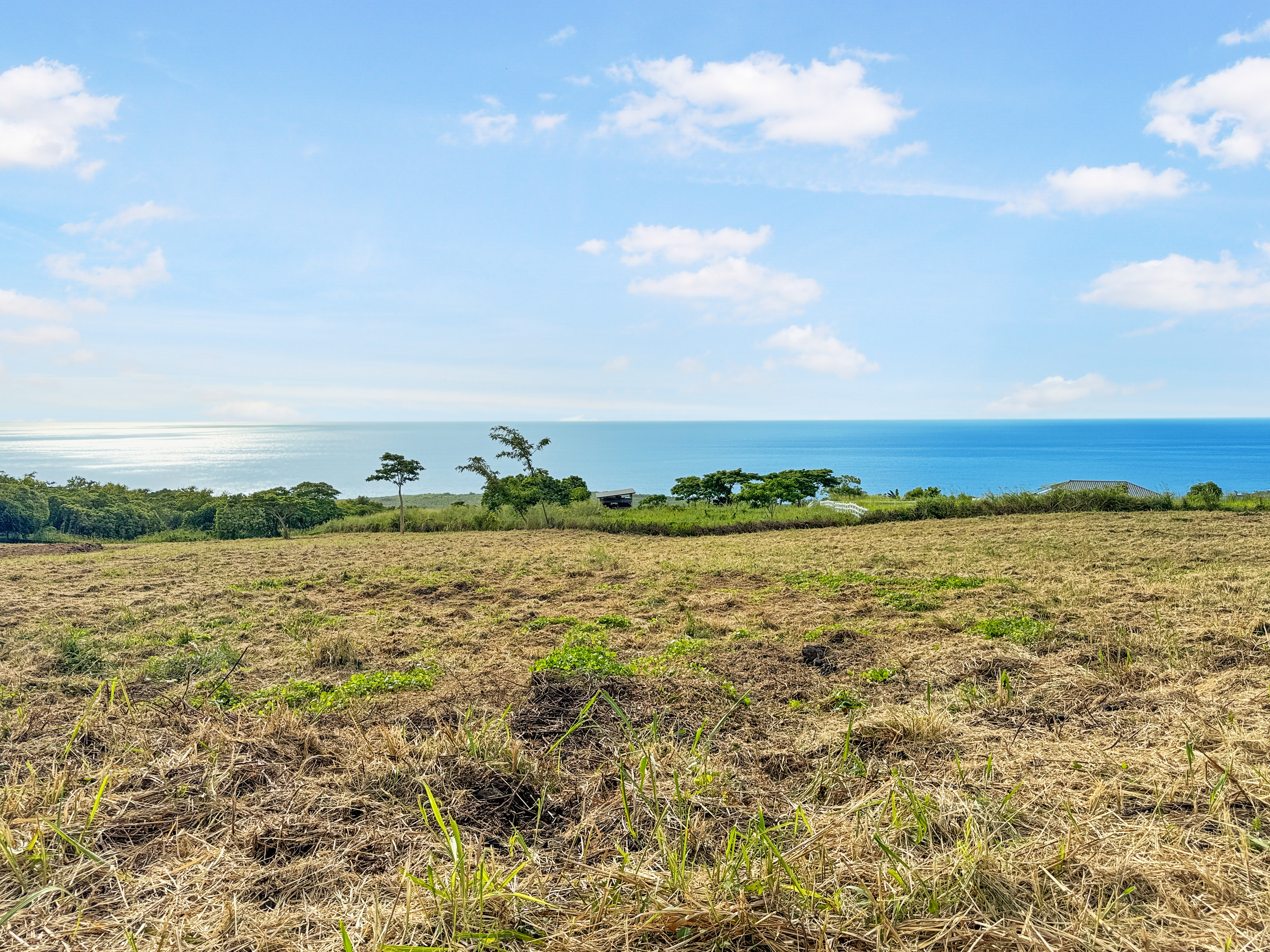 Ocean views from upper area of lot