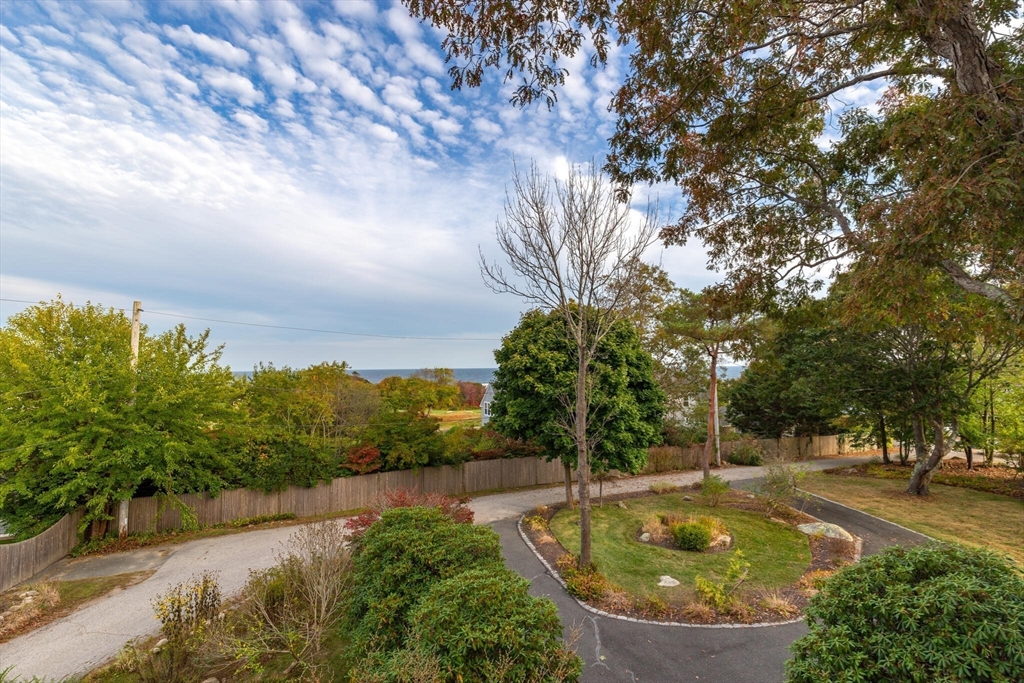 a view of swimming pool with a garden