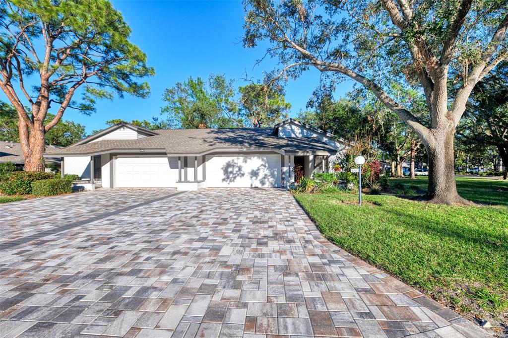 All new paver driveway and front porch