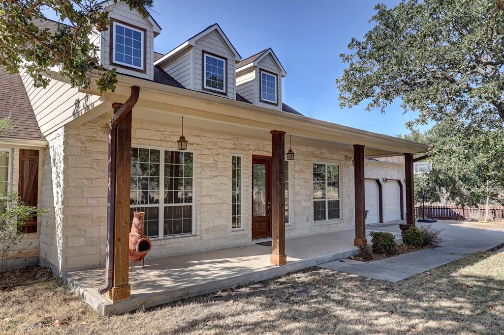 a view of a house with a patio