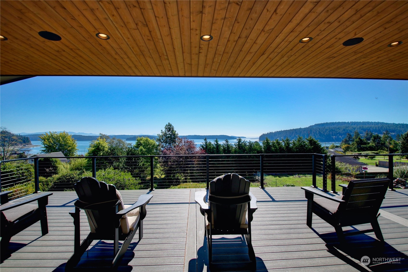 a view of a couches in a balcony