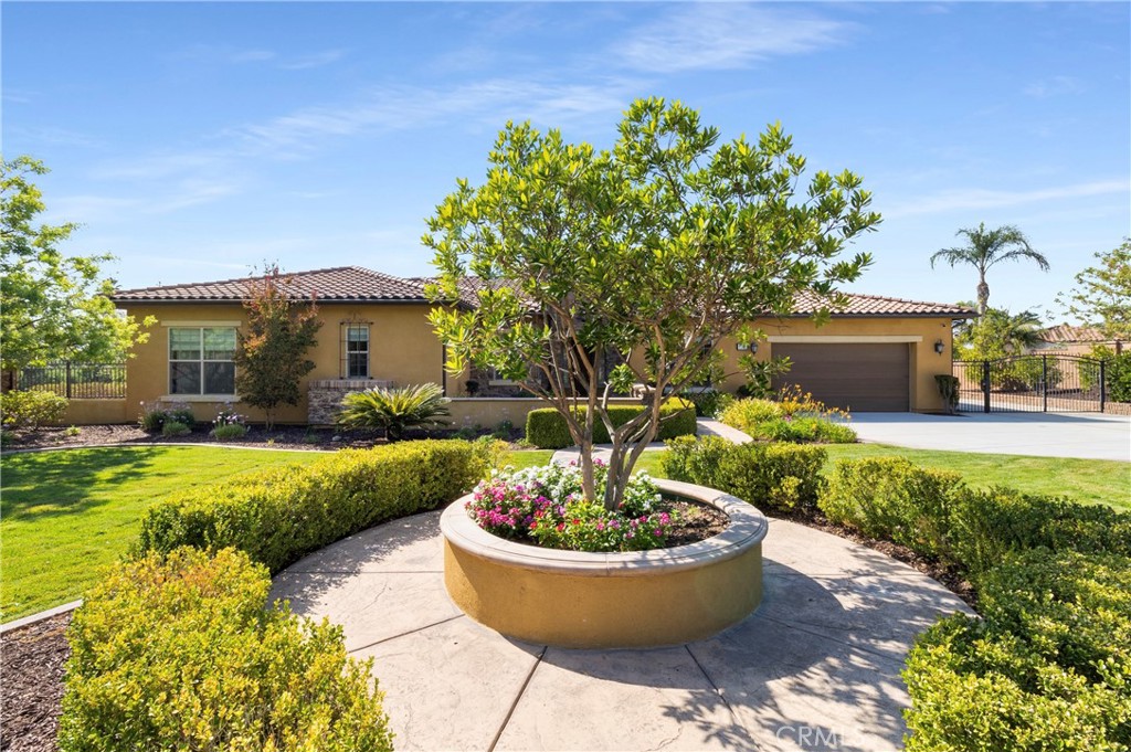 a view of a backyard with garden