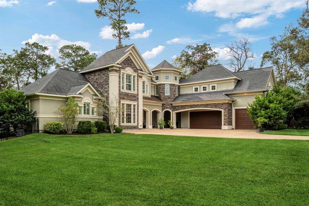 Beautiful stone and stucco elevation