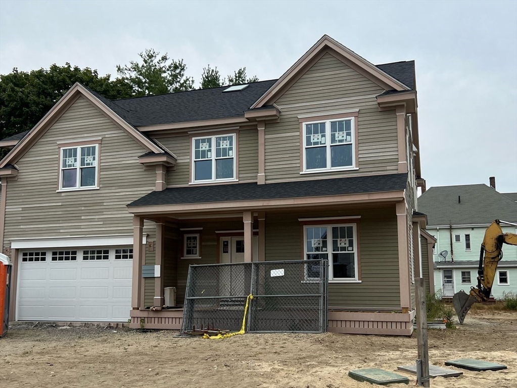 a front view of a house