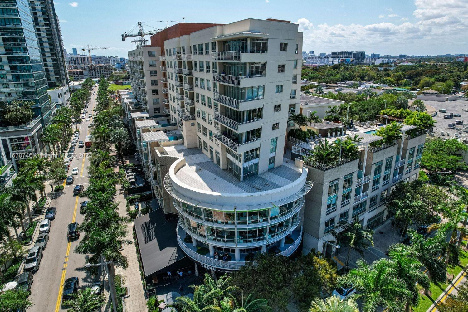 a view of a tall building