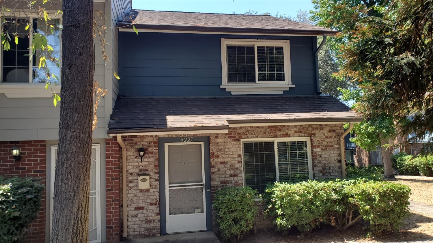 front view of a house with a window