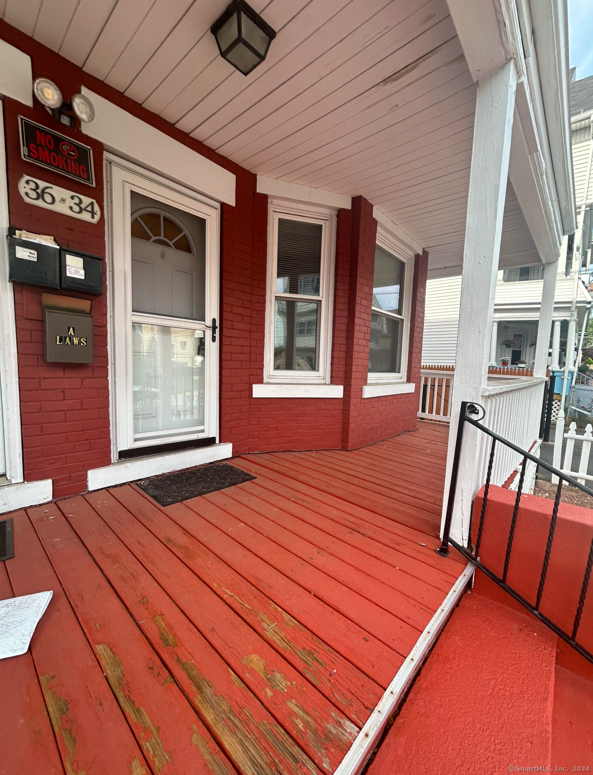 a outdoor space with balcony