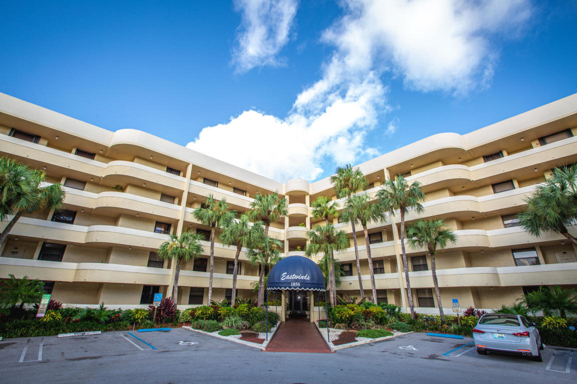 a front view of a building