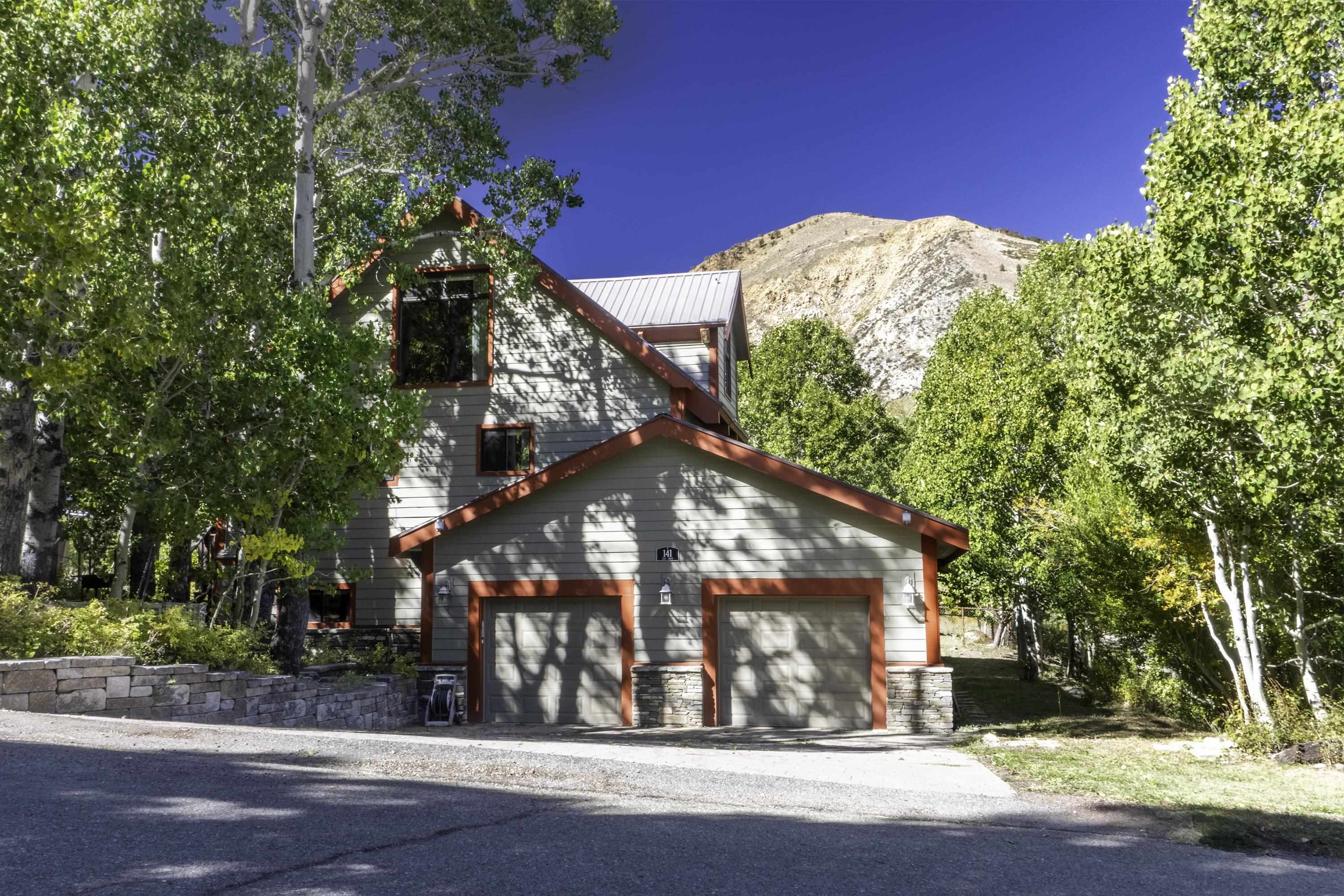 a view of a house with a tree