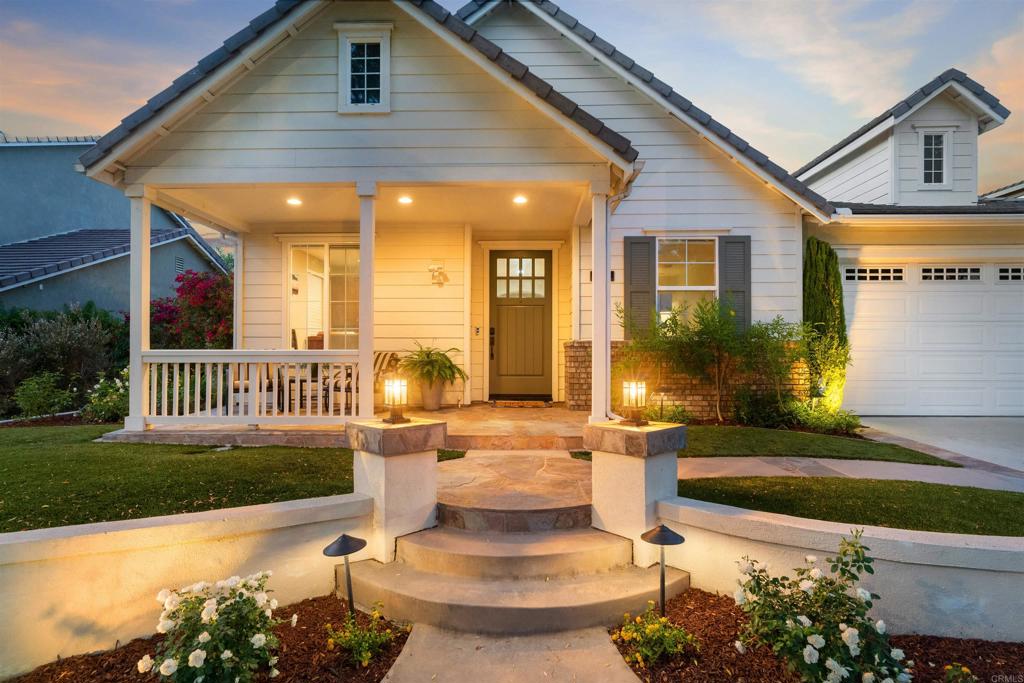 a view of a house with a patio