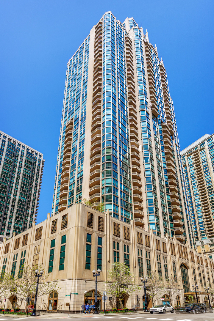 a front view of a building