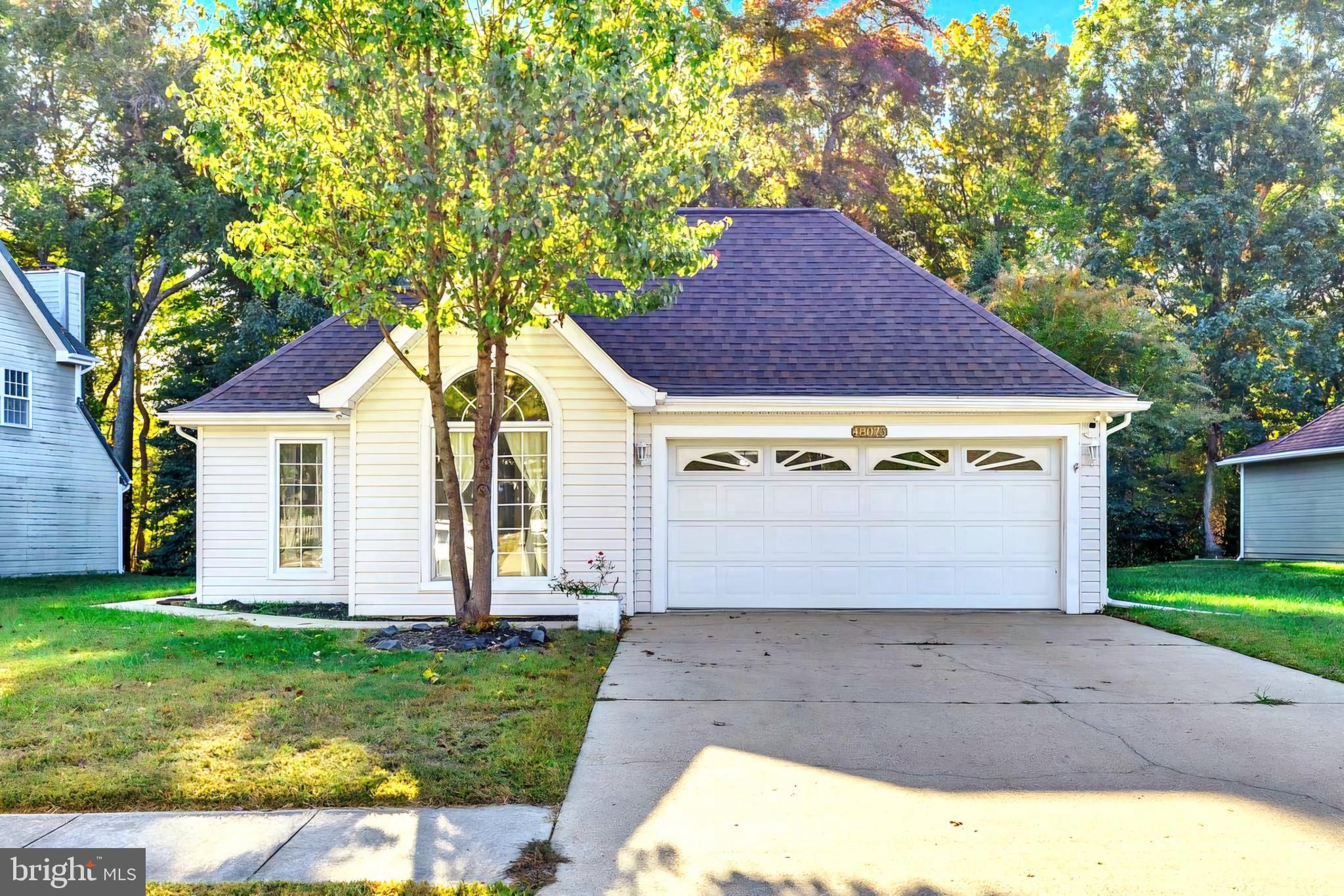 a front view of house with yard