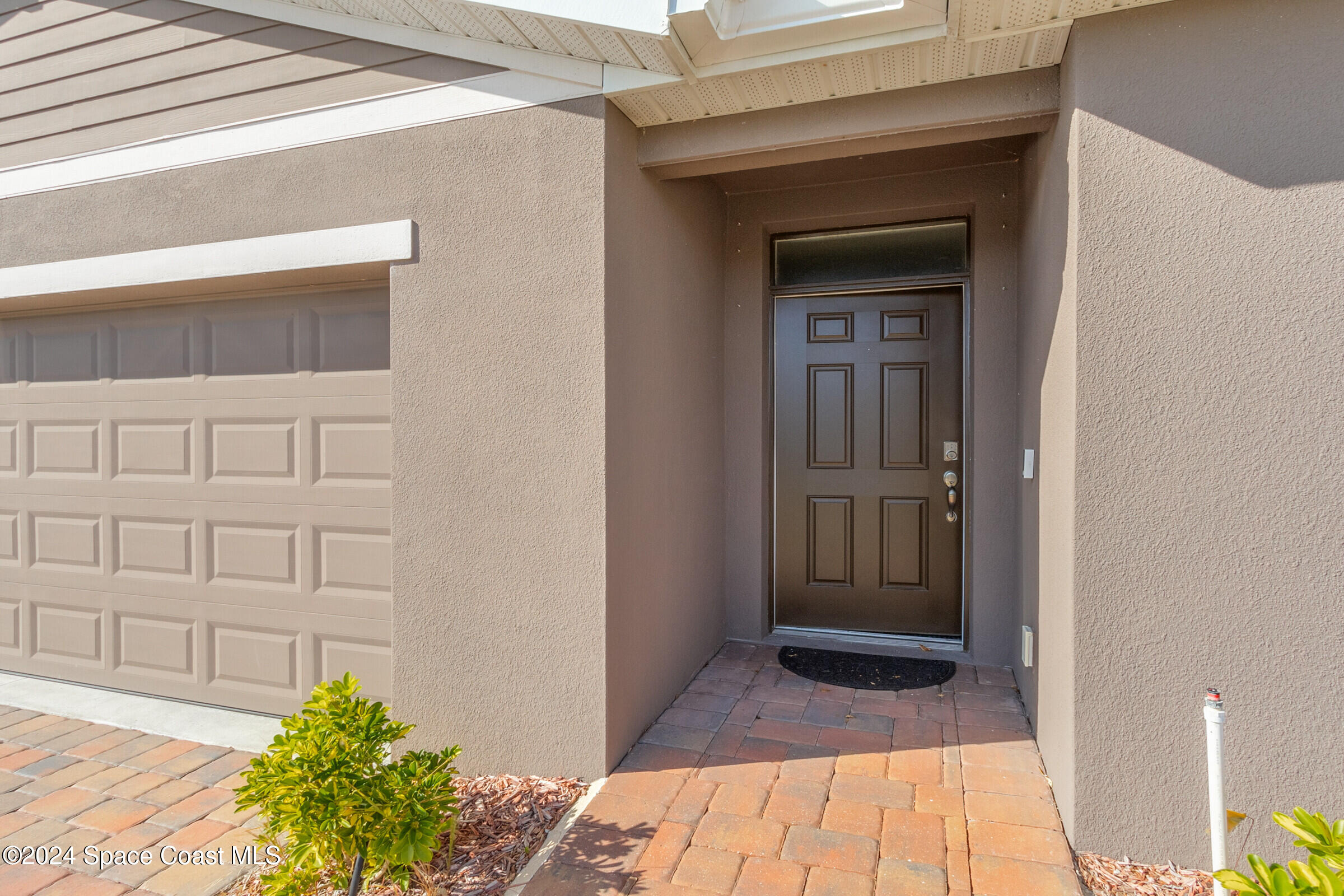 a view of front door of house