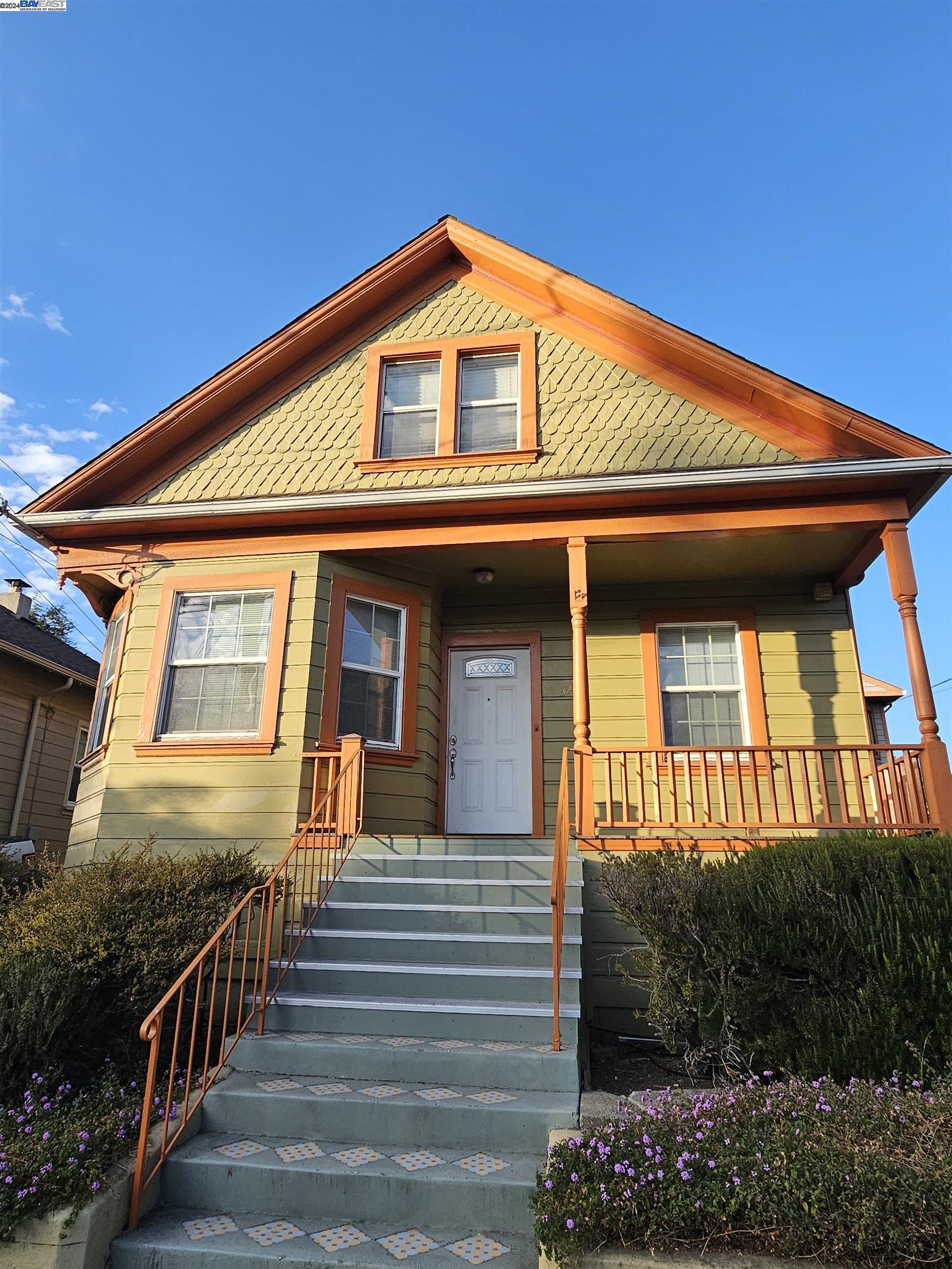 a front view of a house