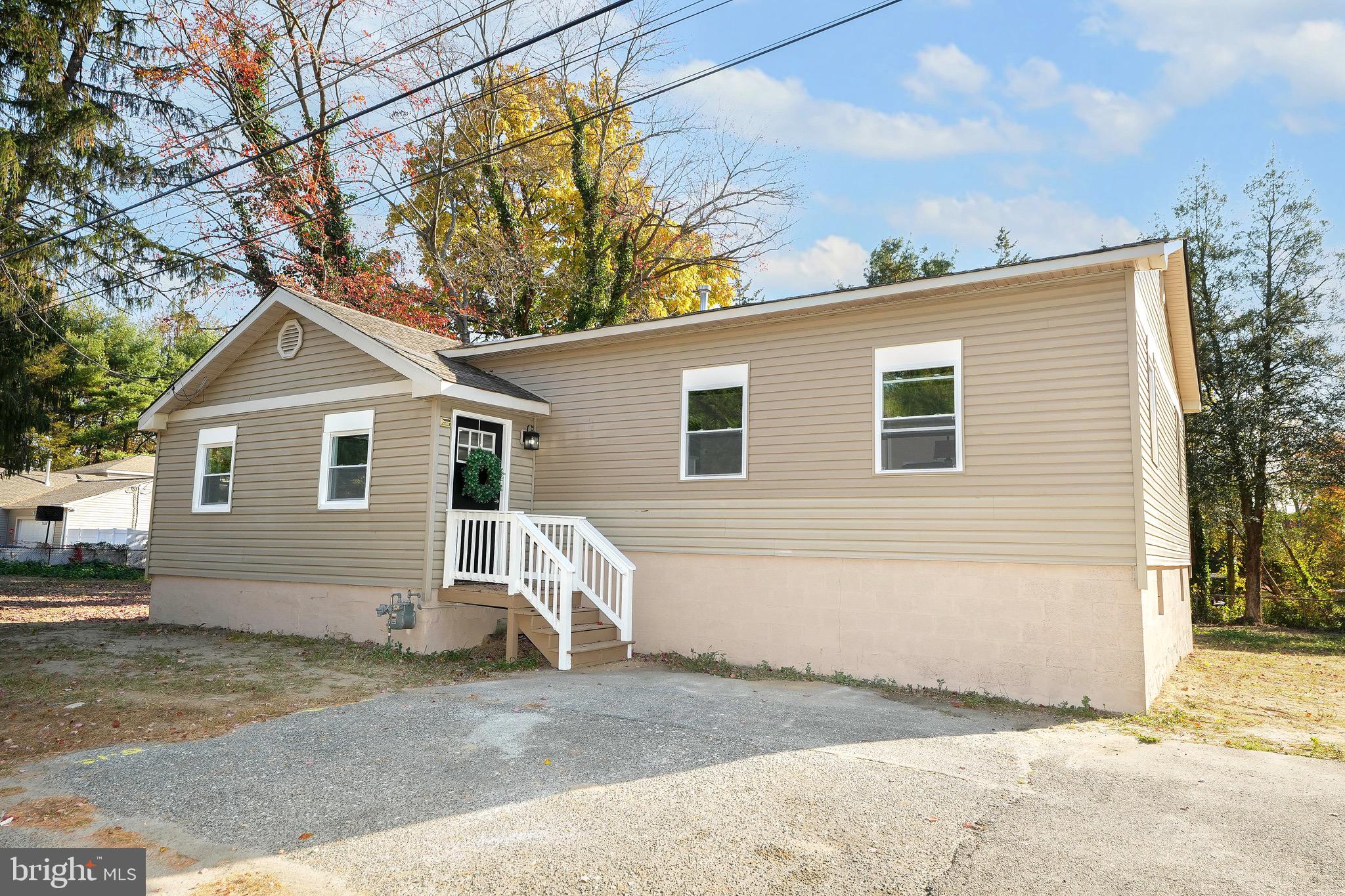 a view of a house with a patio