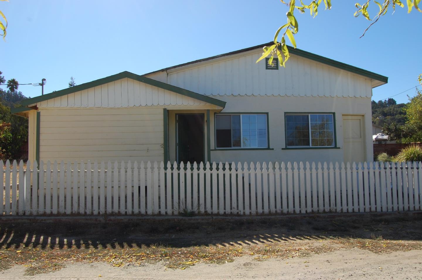 a front view of a house