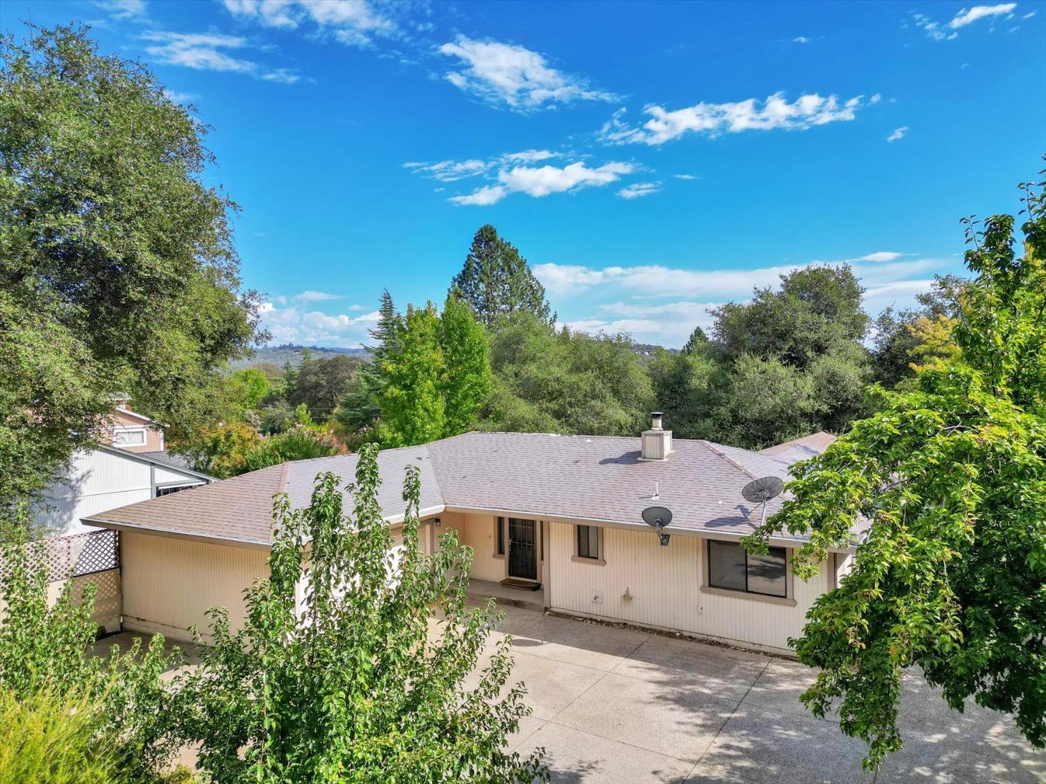 a aerial view of a house