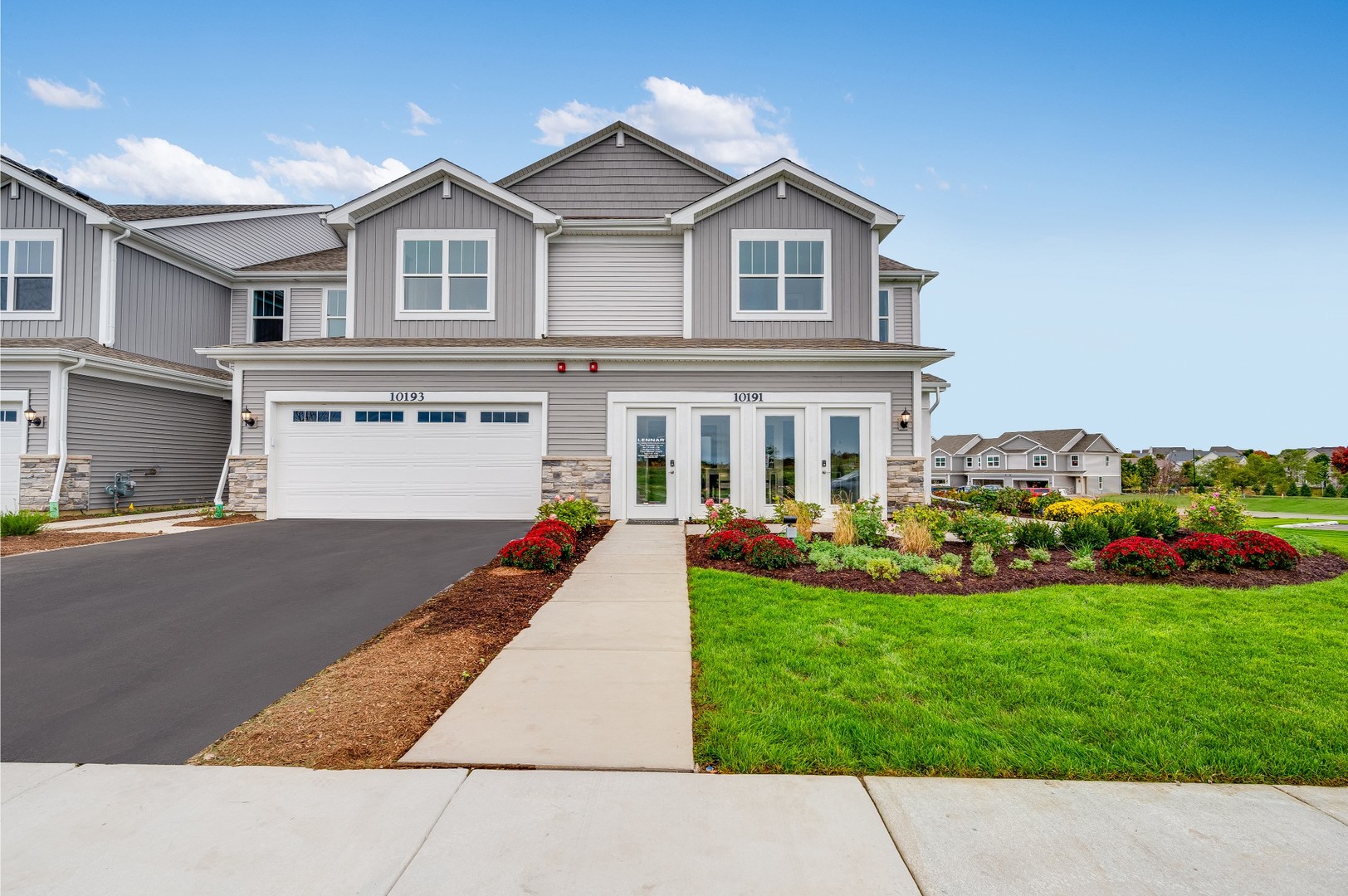 a front view of house with yard