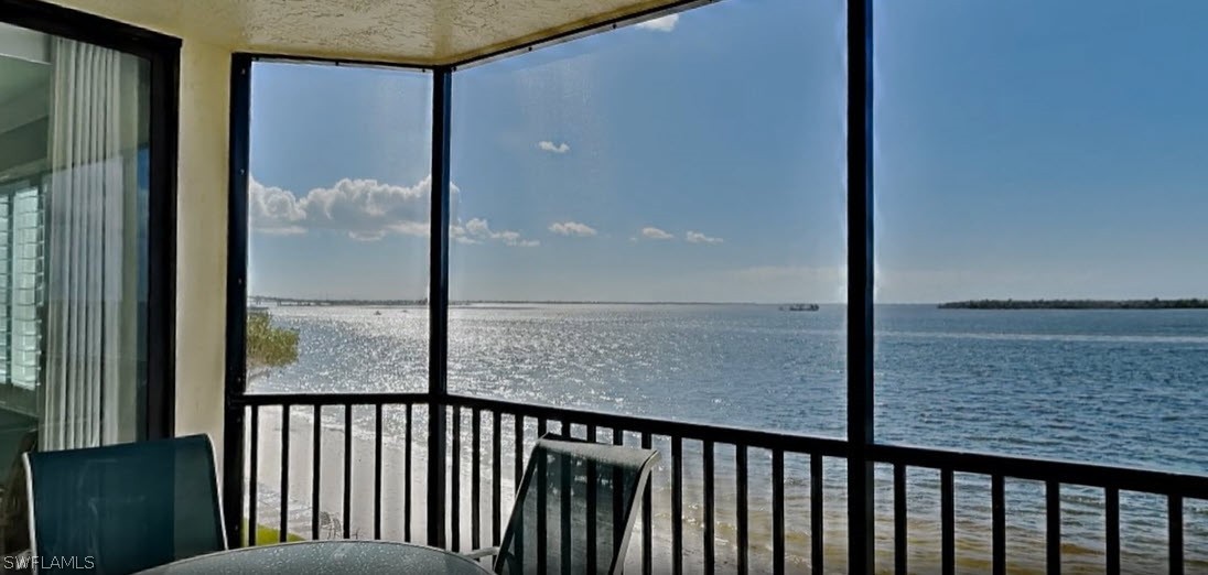 a view of a balcony with floor