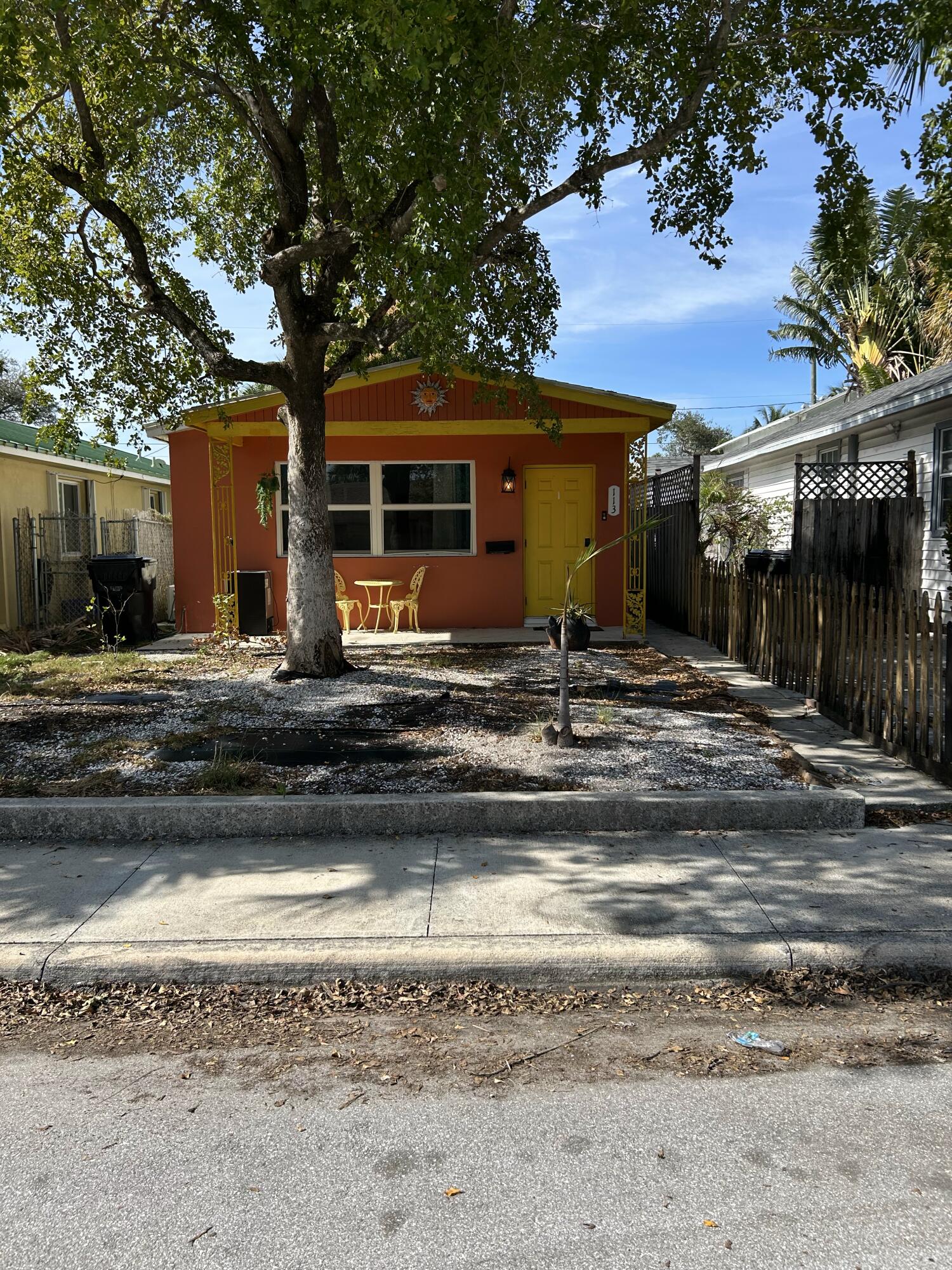 a house view with a sitting space