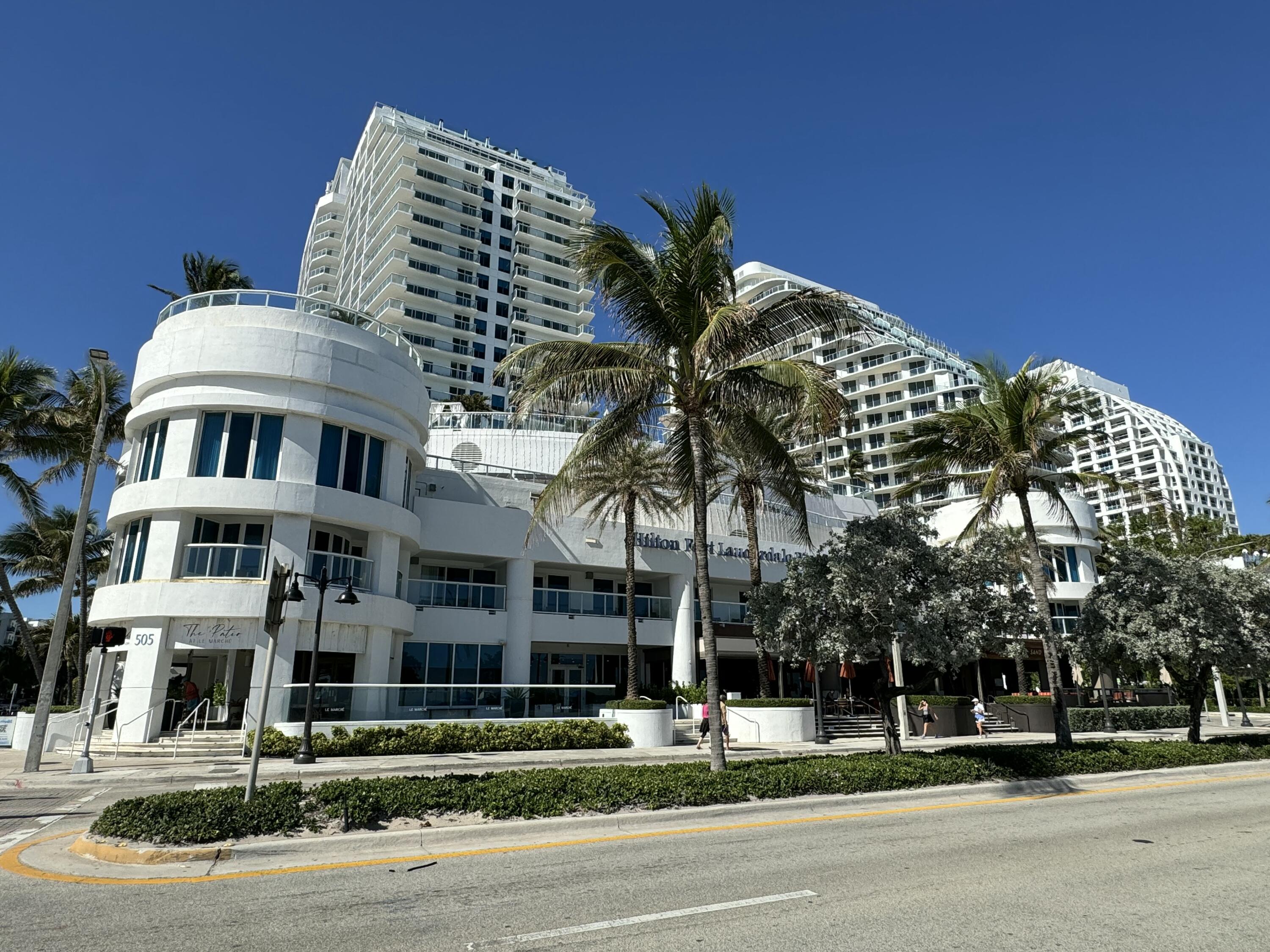 a front view of a building