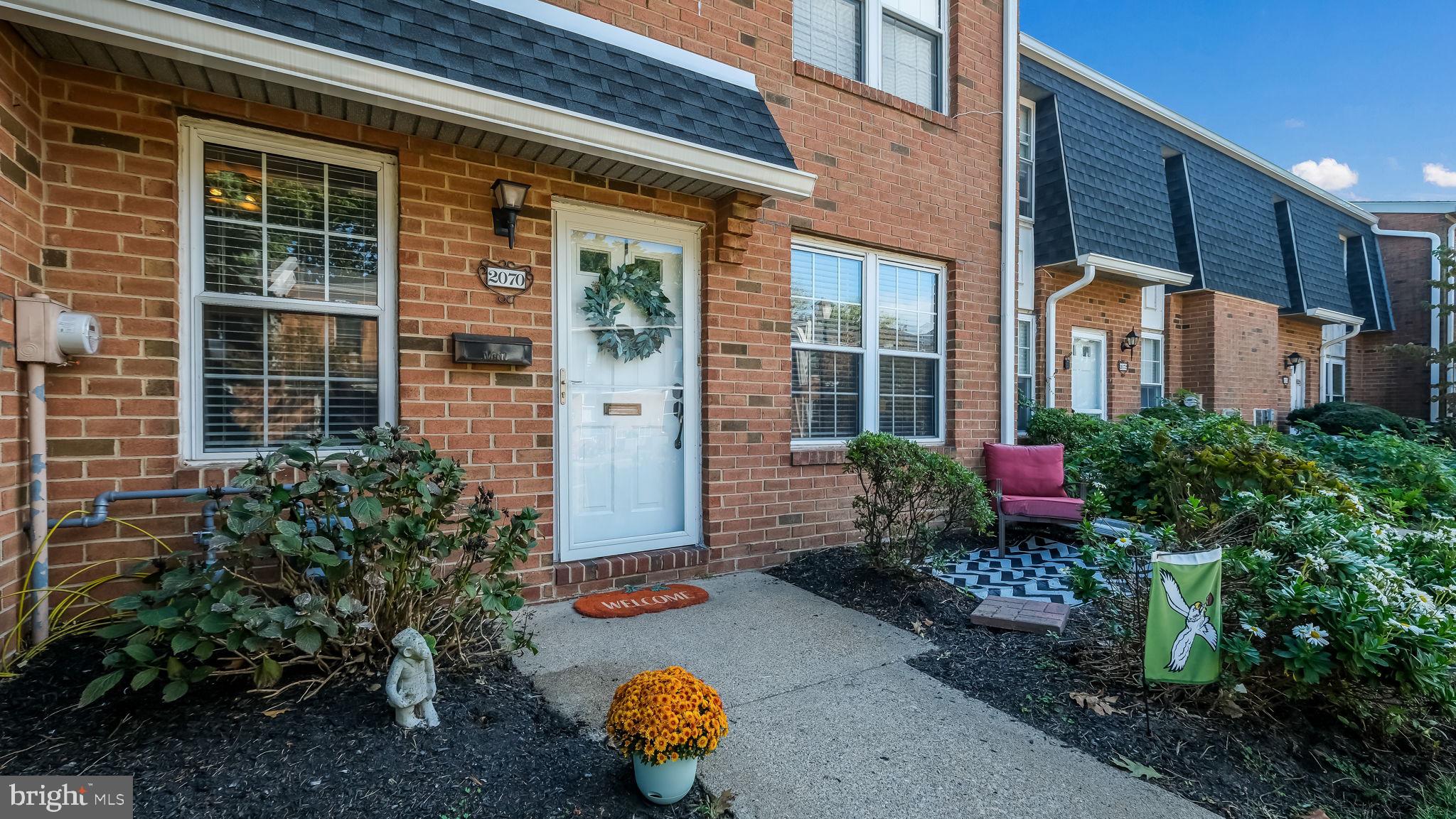 a front view of a house