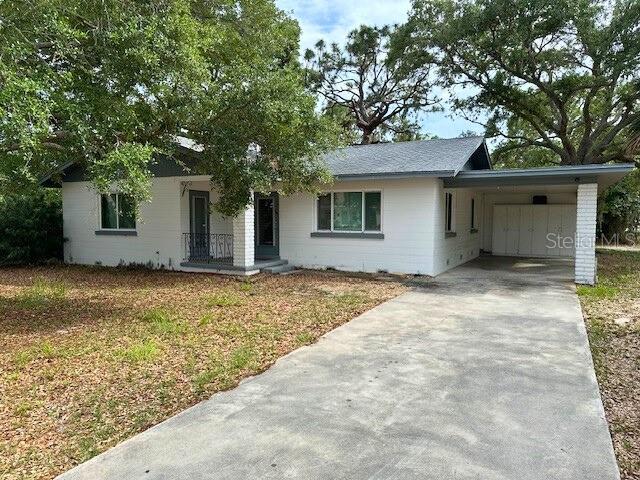 front view of house with a yard