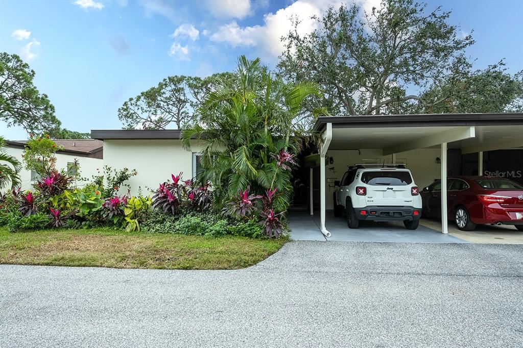 a view of a car garage