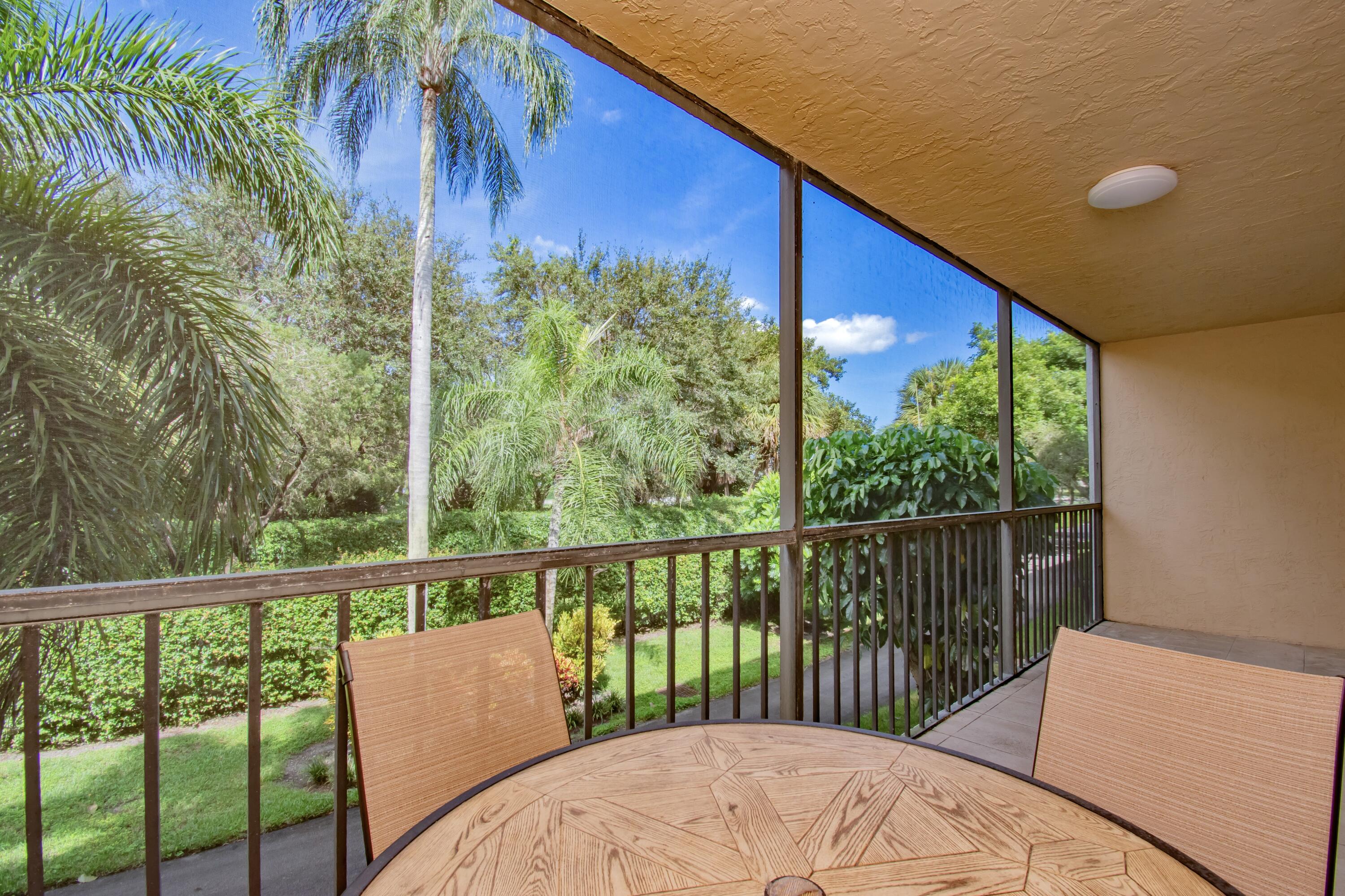 a view of a balcony with lake view