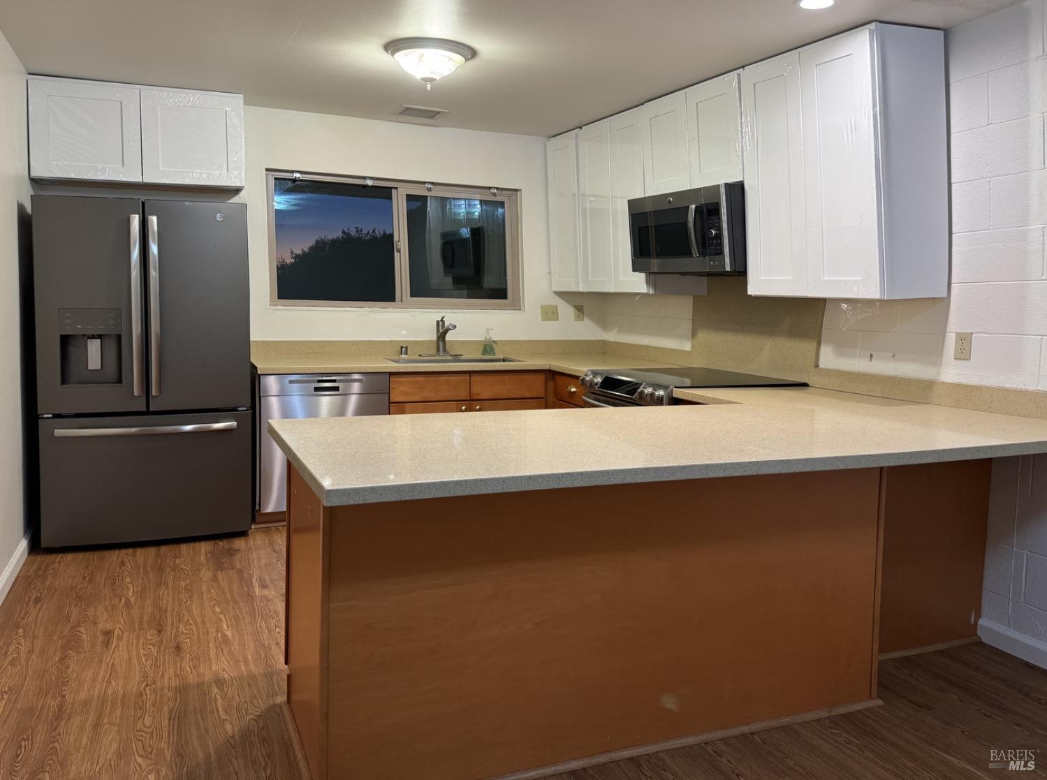 Kitchen from dining area