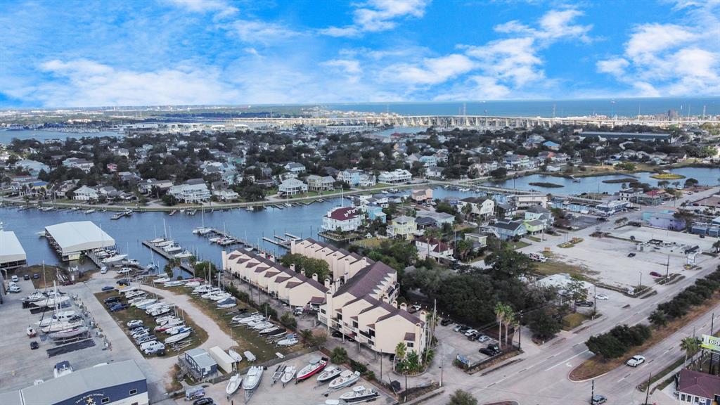 an aerial view of a city