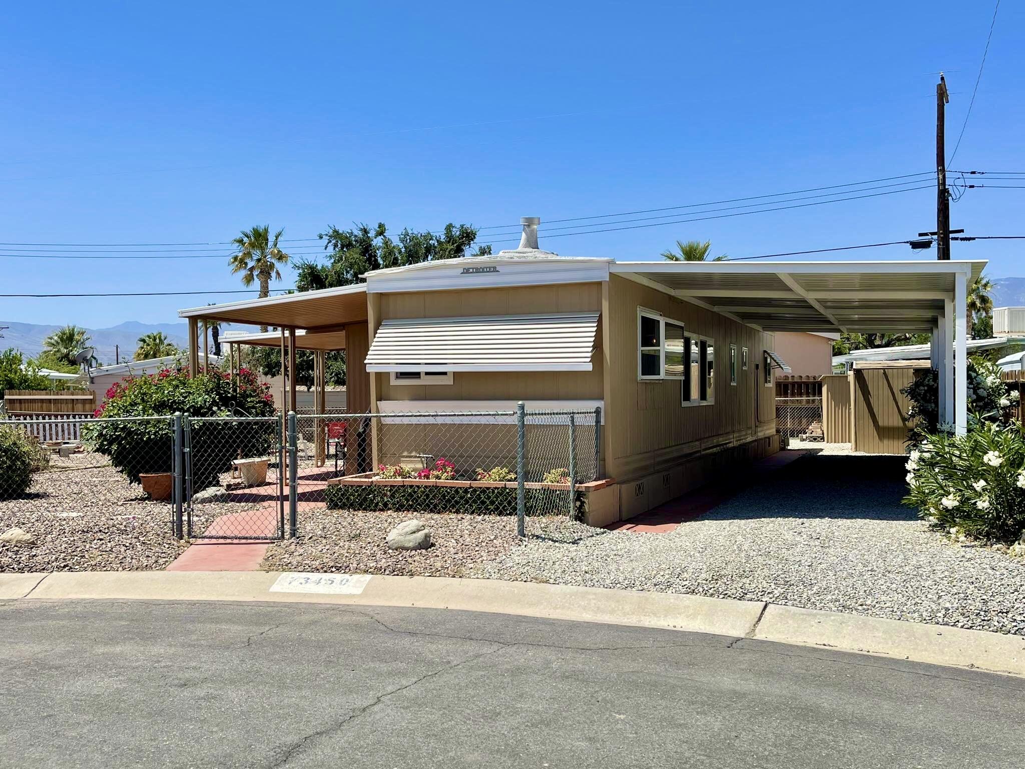 a view of a house with a patio