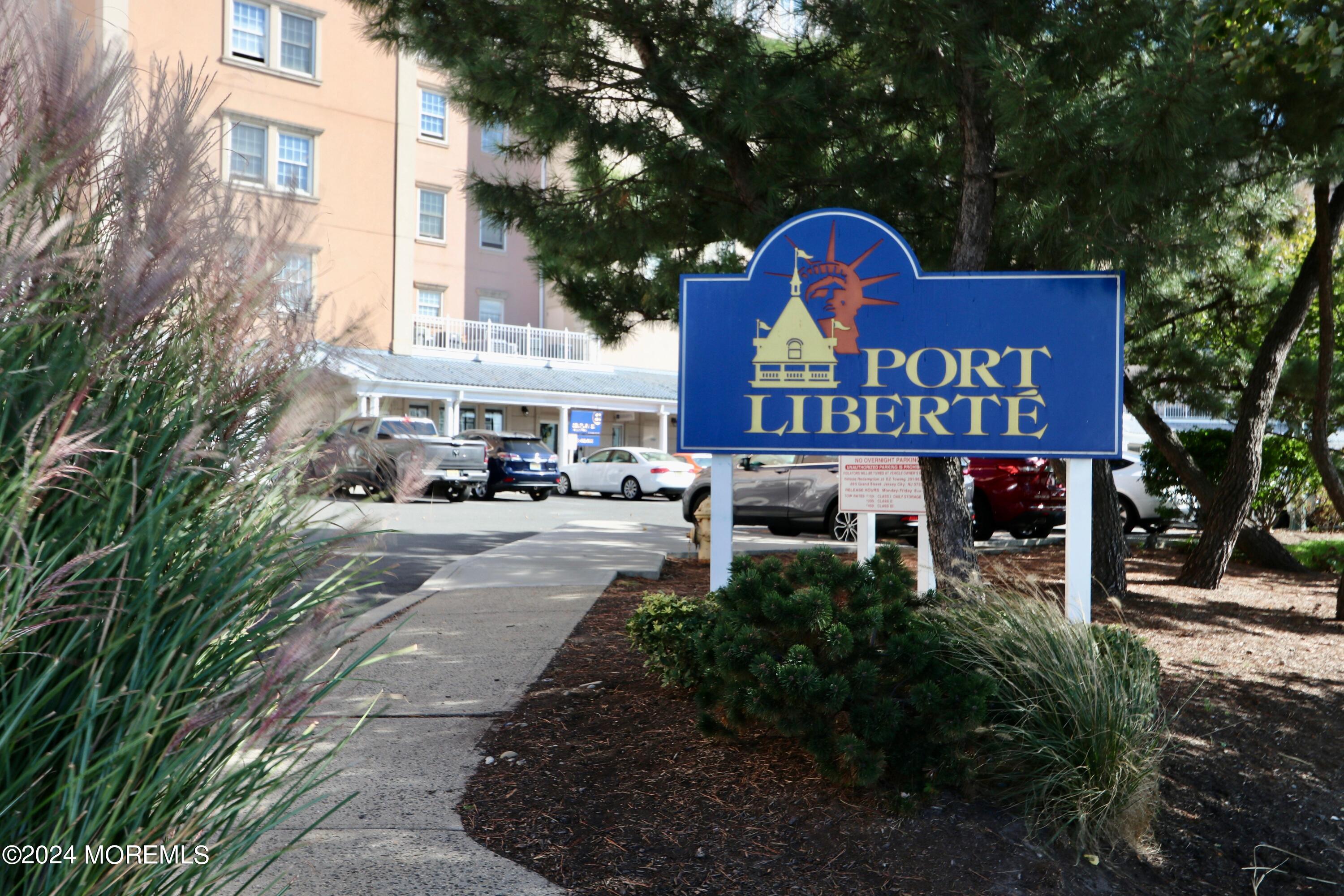 a view of a street with sign board