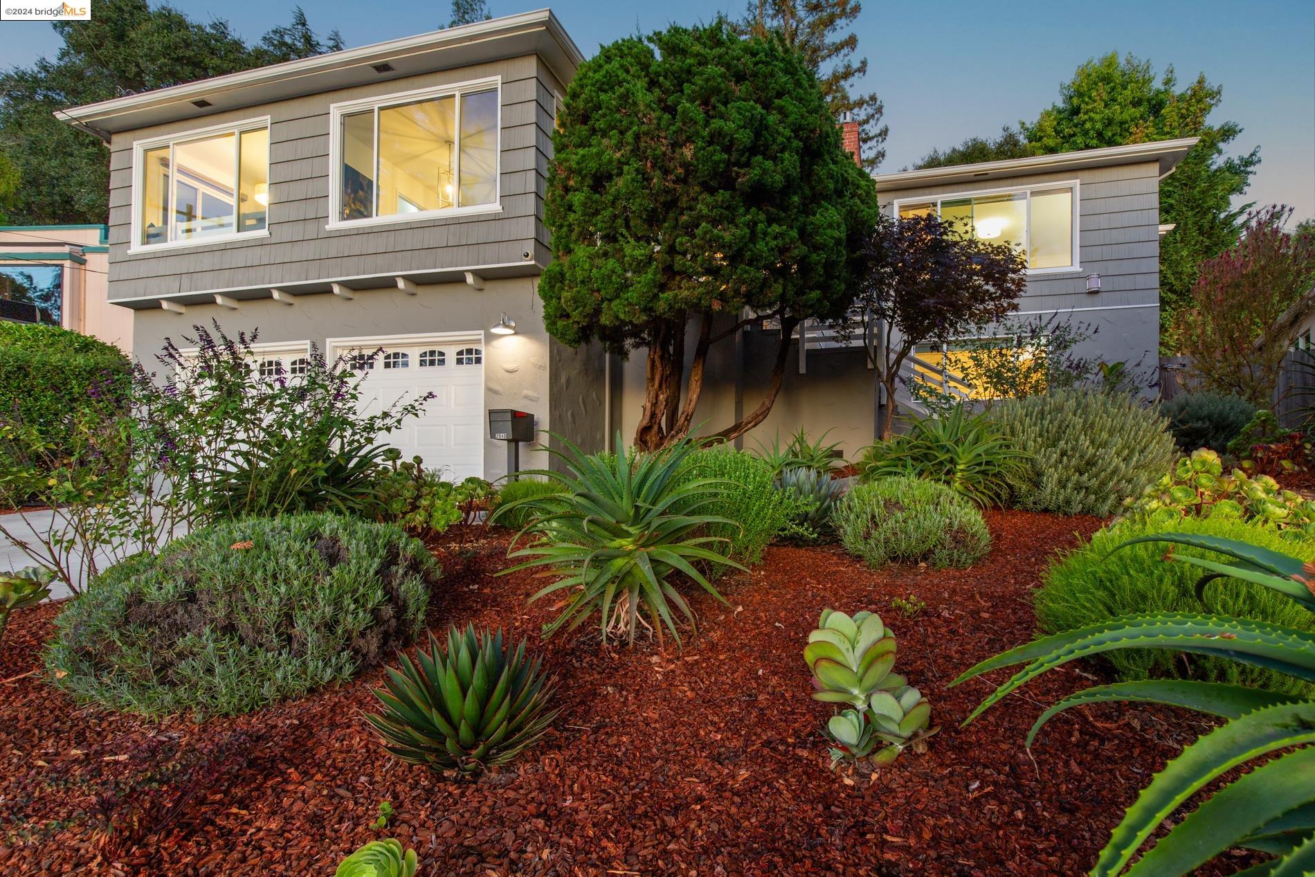 a front view of a house having yard