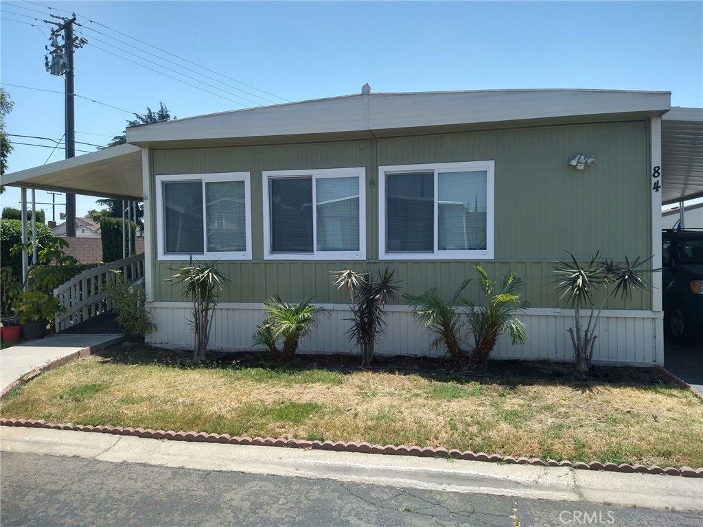 a front view of a house