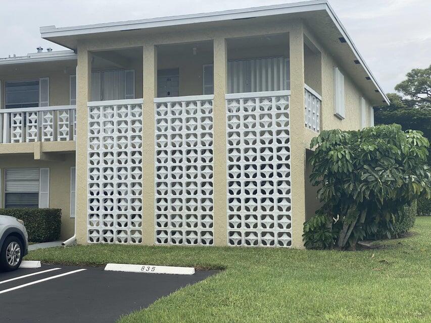 a view of a house with a door