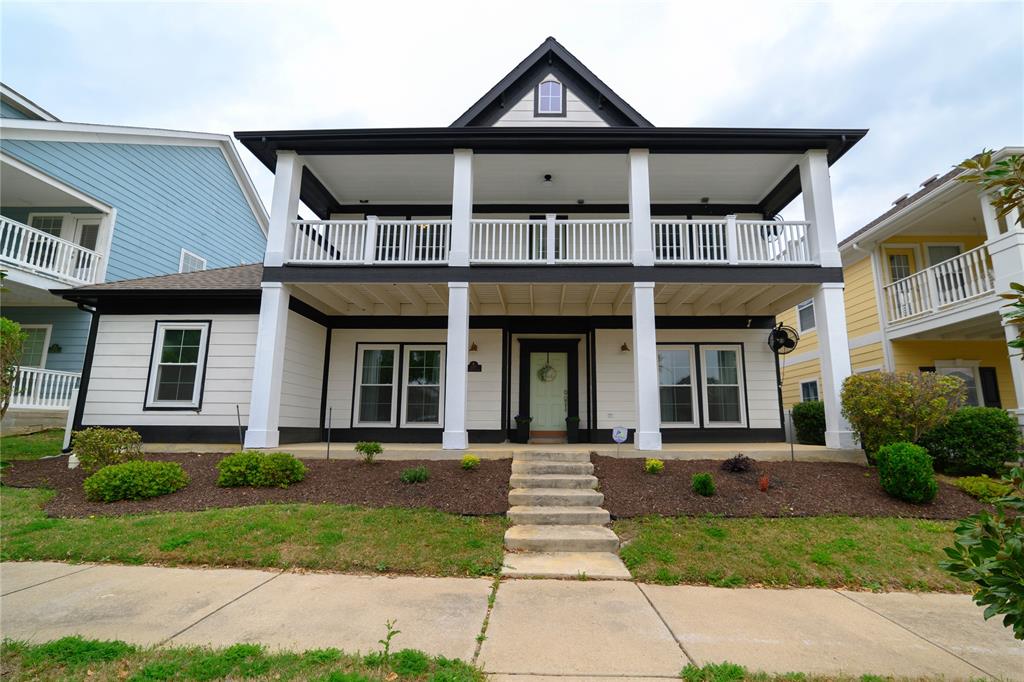 front view of a brick house