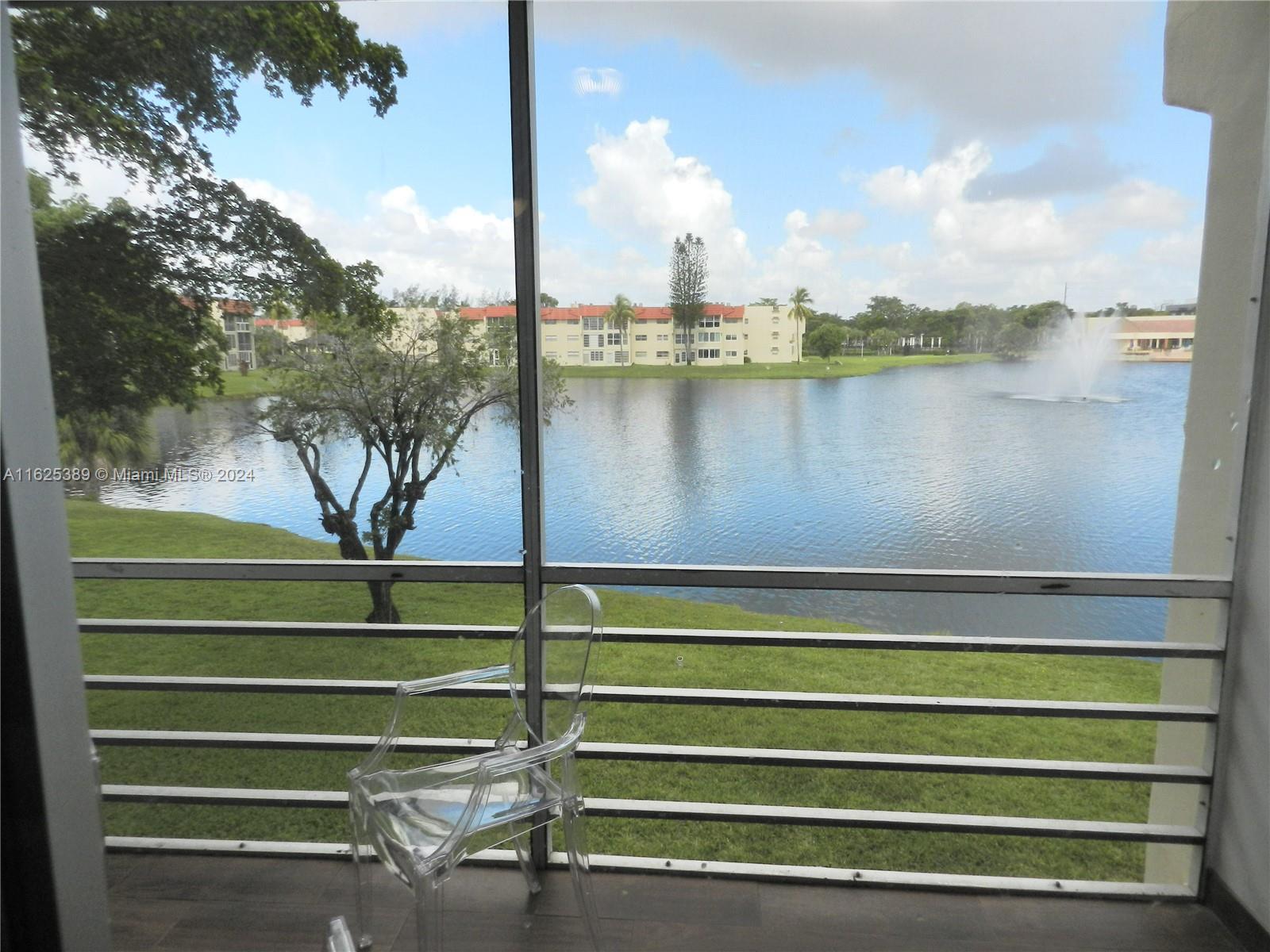 Gorgeous lake view from screened patio