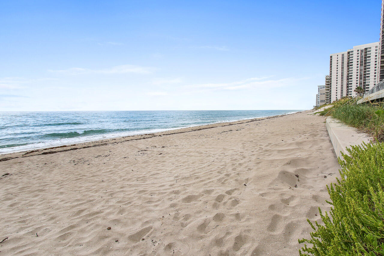 a view of an ocean beach