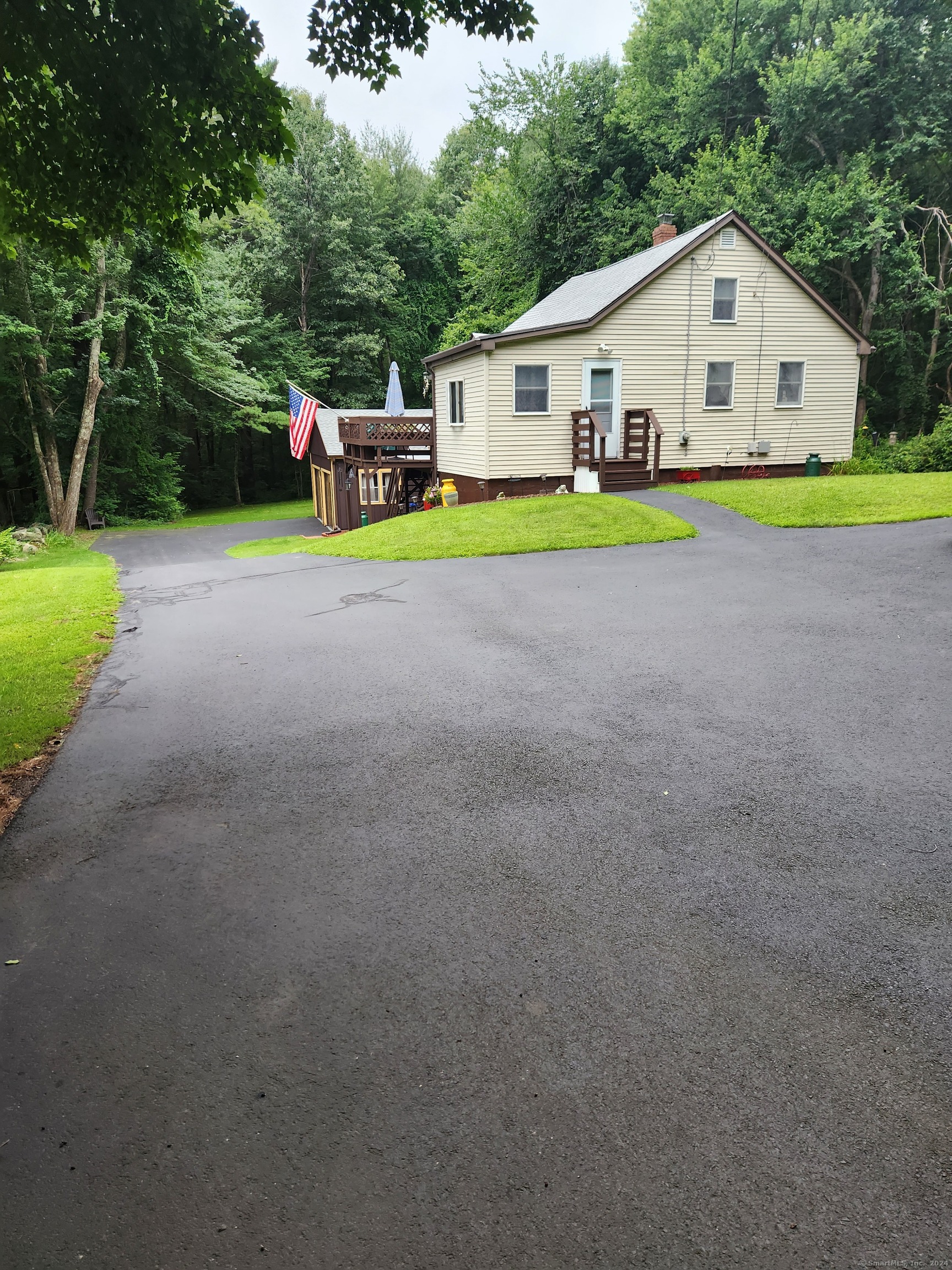 coming into driveway