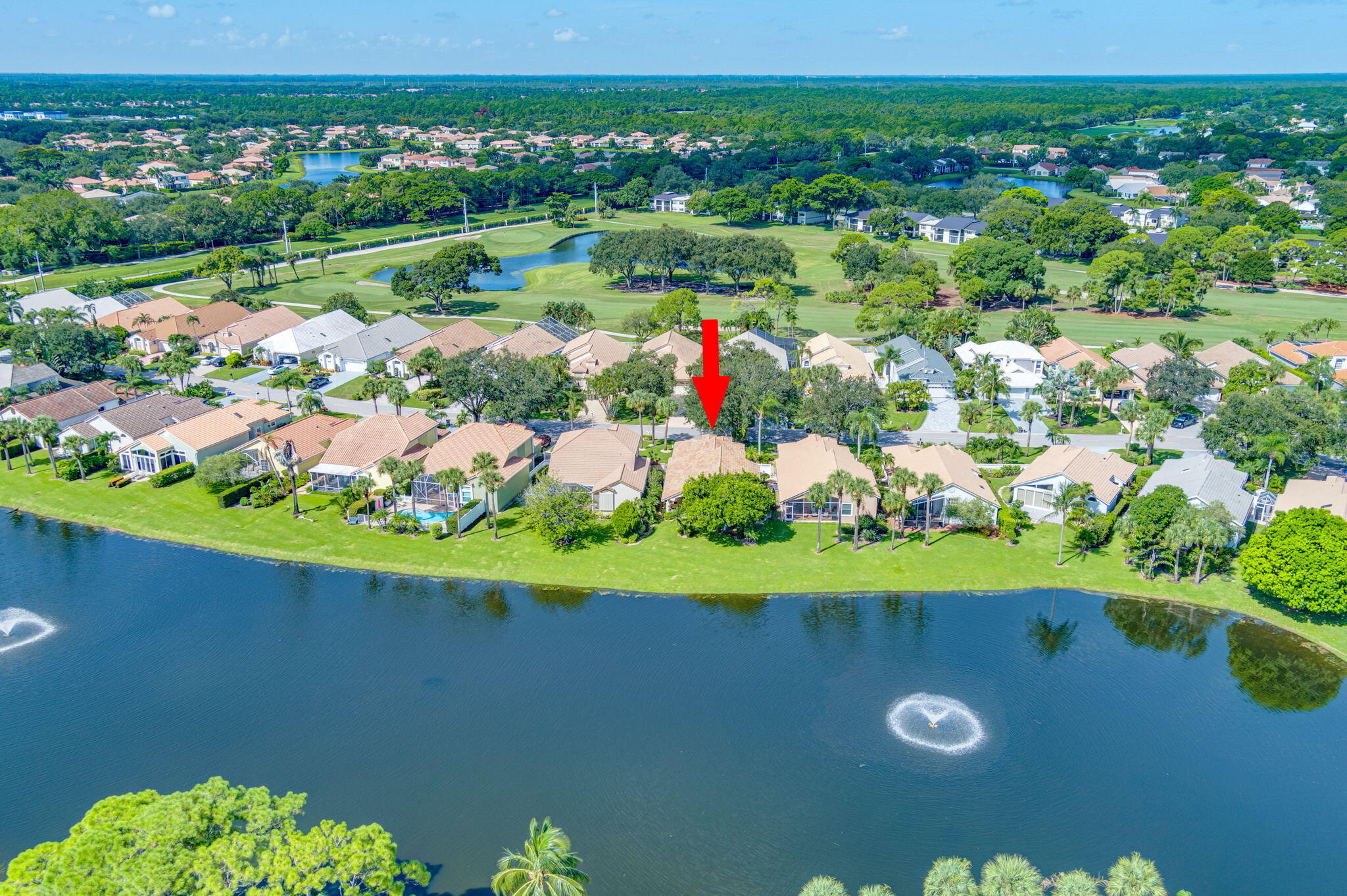 Aerial with Lake View