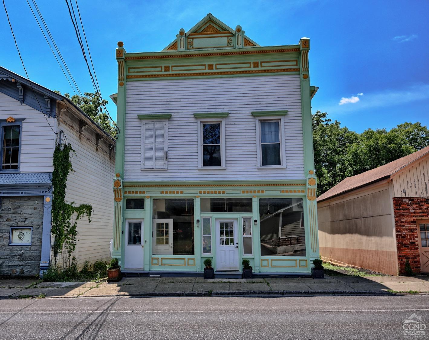 a front view of a house