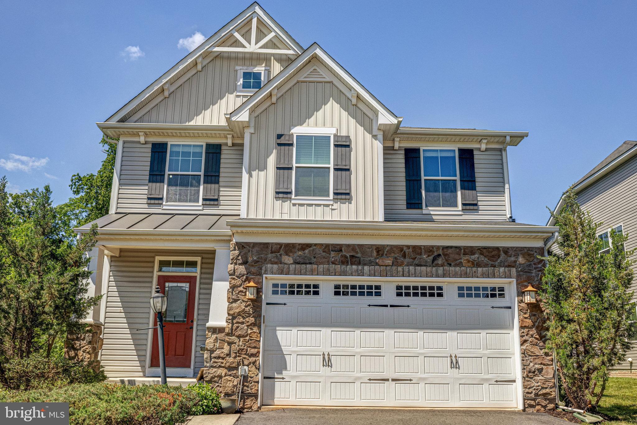 a front view of a house