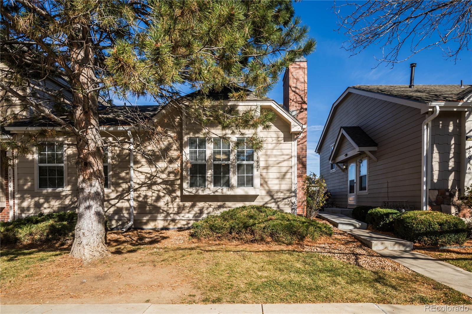 a front view of a house