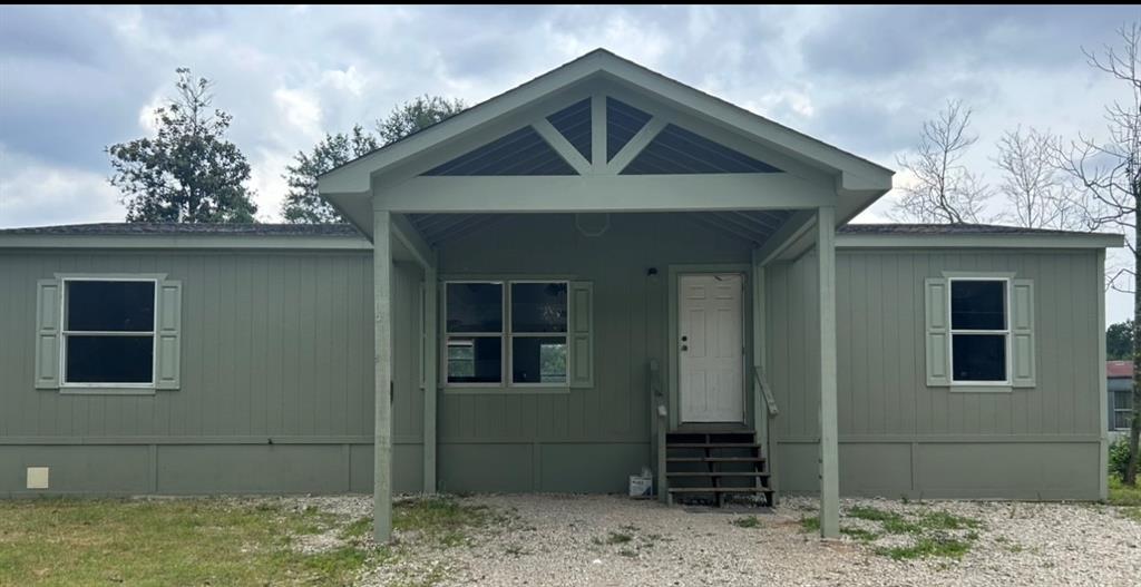 a front view of a house